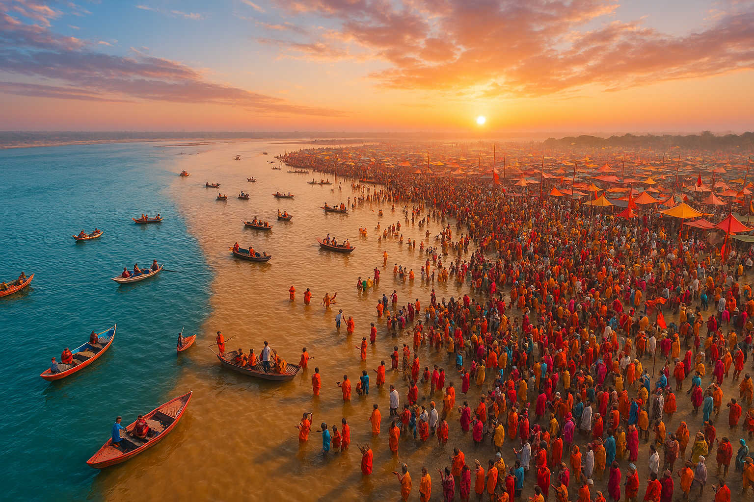 Prayagraj – The Confluence of Ganga, Yamuna, Saraswati